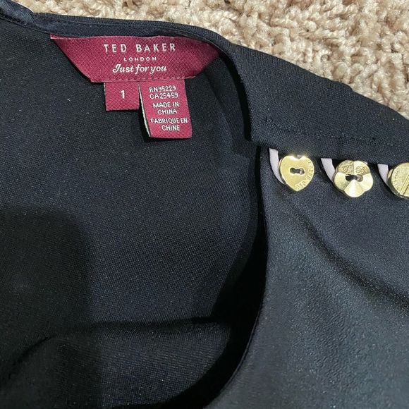 Ted Baker Bolty Dress Asymmetric Draped Cape - Picture 4 of 14